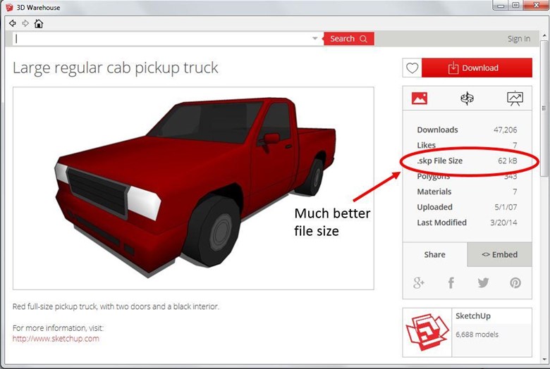 Làm nhẹ bản vẽ sketchup