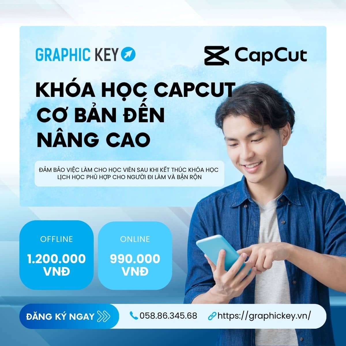 Học Capcut Từ Cơ Bản Đến Nâng Cao | Graphickey