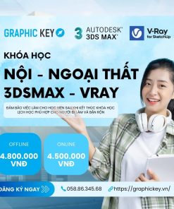 Khóa học nội ngoại thất 3DSMAX - VRAY | Graphickey