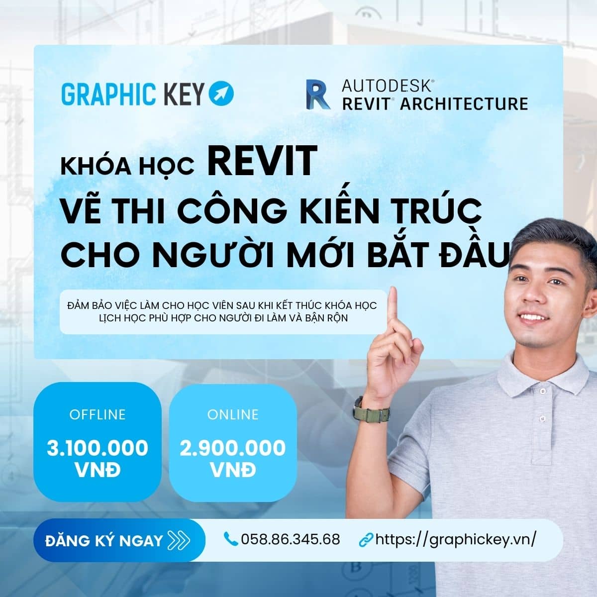 Khóa học Revit vẽ thi công kiến trúc cho người mới bắt đầu | Graphickey