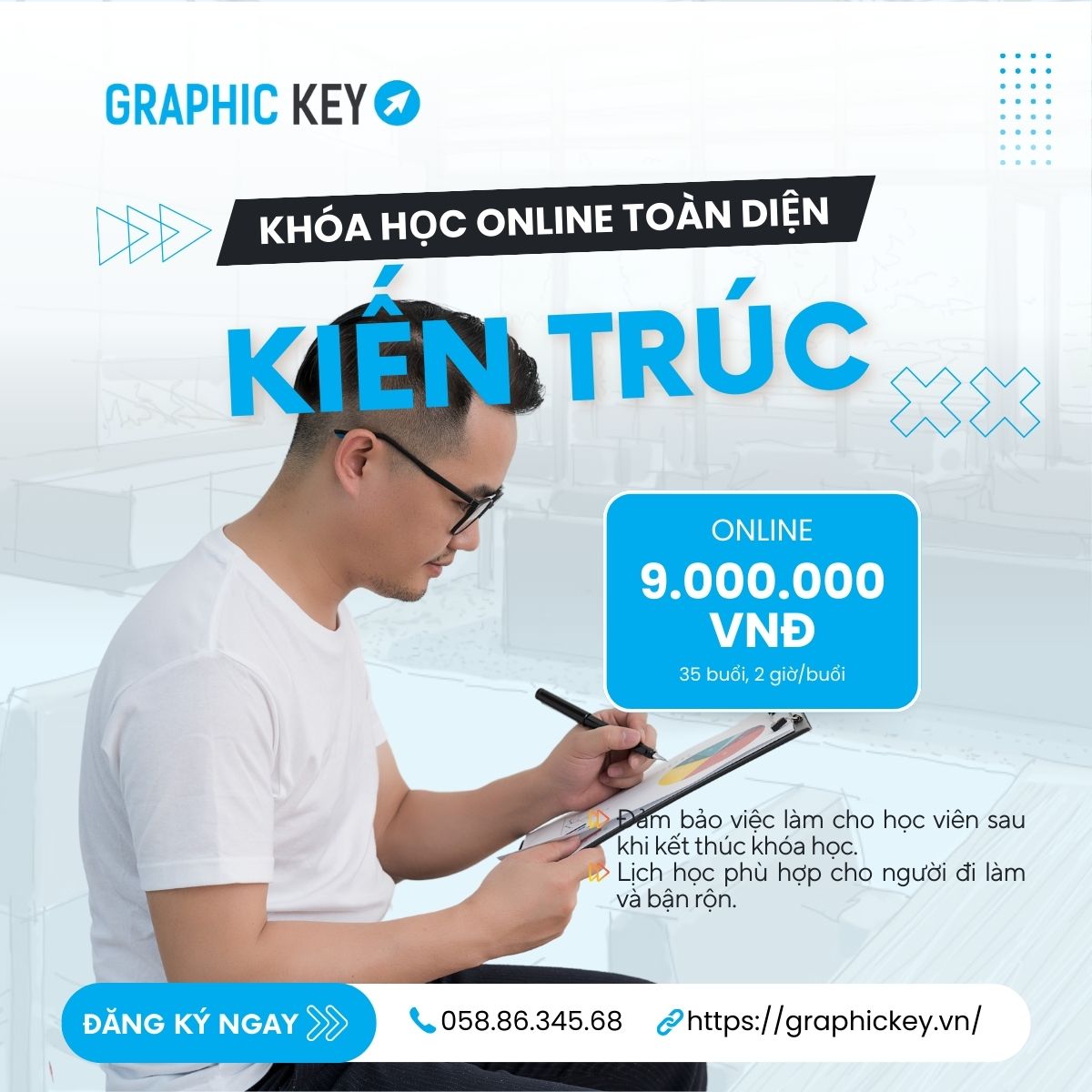 Khóa Online Toàn Diện Kiến Trúc - Graphic Key