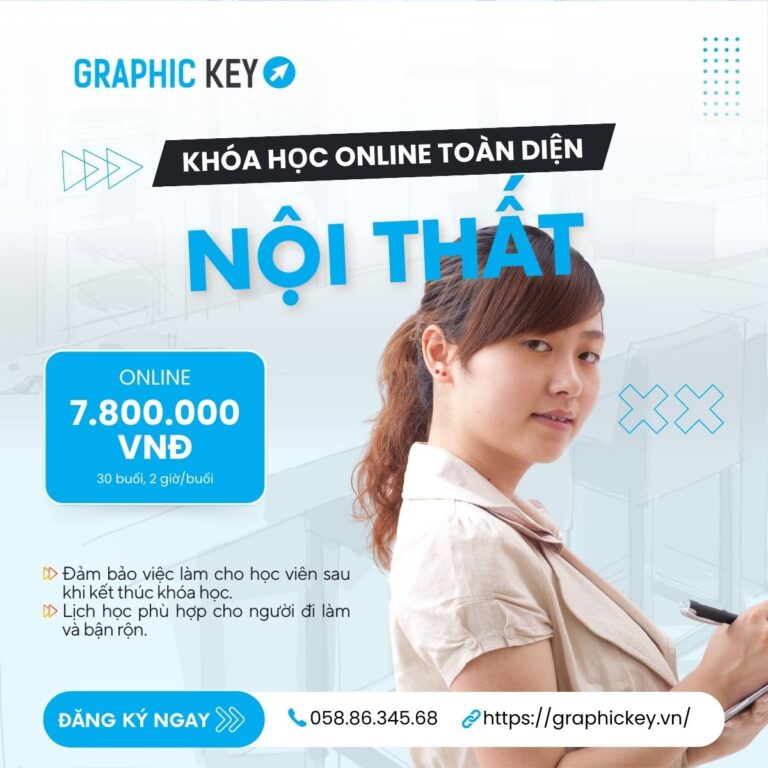 Khóa Online Toàn Diện Nội Thất - Graphic Key