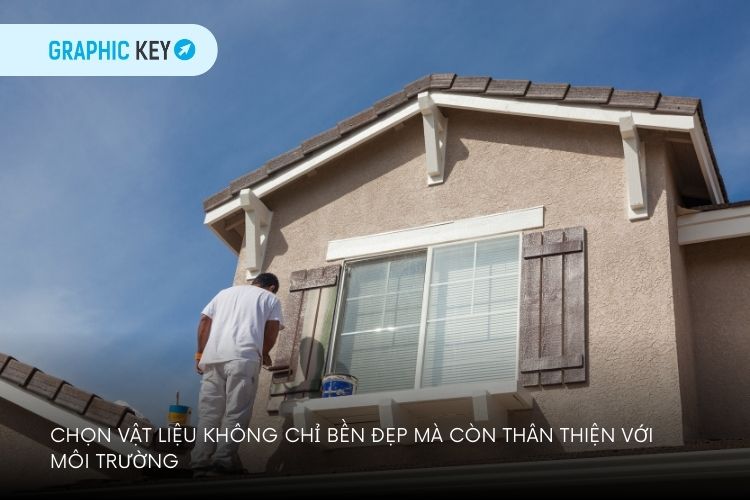 nguyên tắc chọn vật liệu ngoại thất