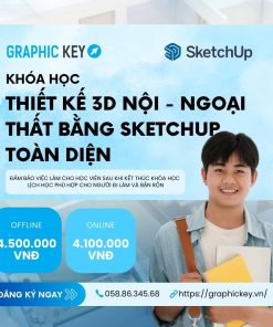 Khóa học thiết kế 3D nội - ngoại thất bằng Sketchup toàn diện | Graphickey