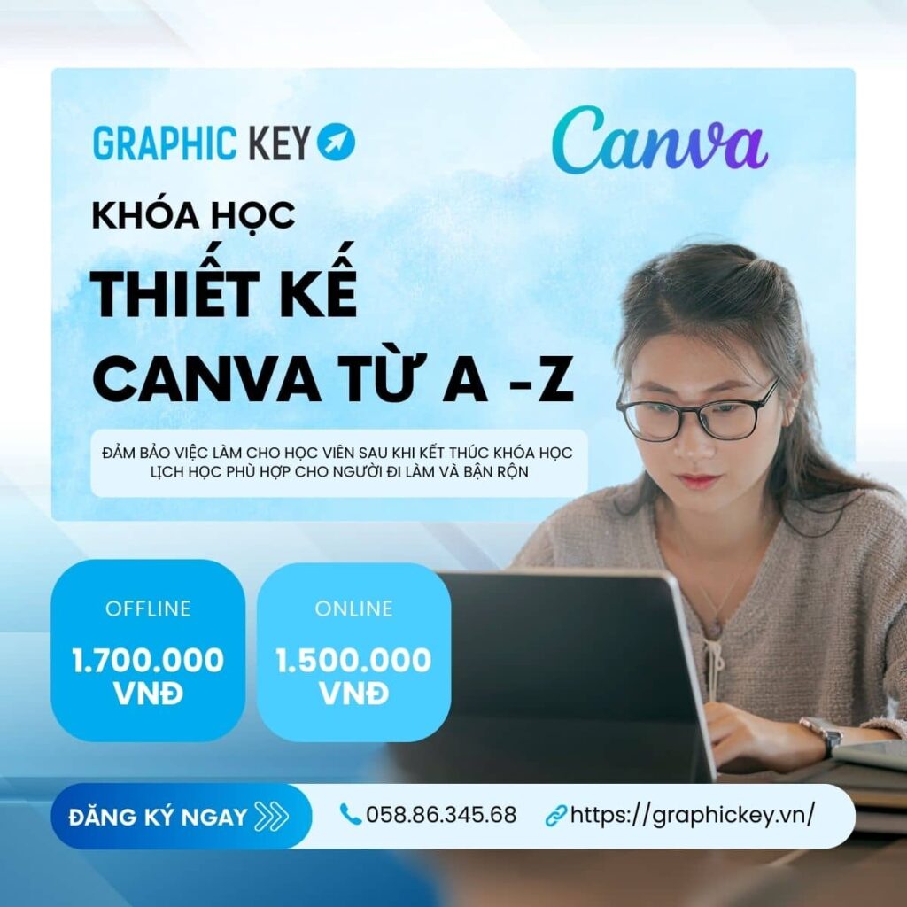 Thiết kế CANVA TỪ A -Z | Graphic Key