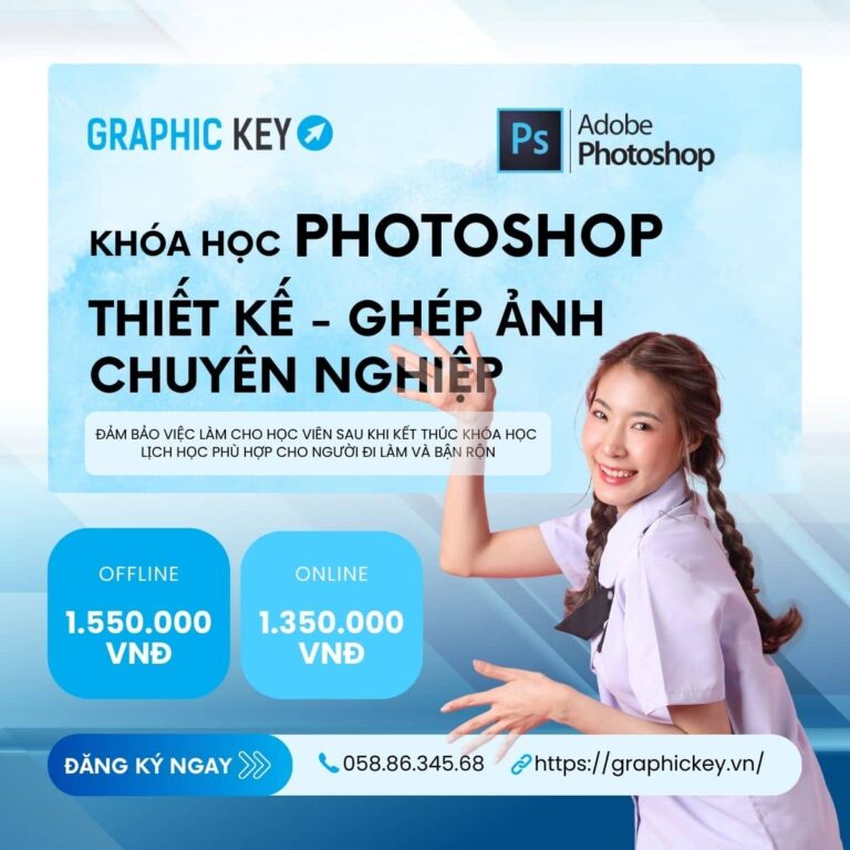 Khóa học Photoshop thiết kế - ghép ảnh chuyên nghiệp | Graphickey