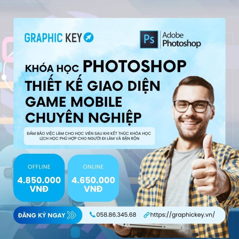 Khóa học Photoshop thiết kế giao diện game mobile chuyên nghiệp | Graphickey