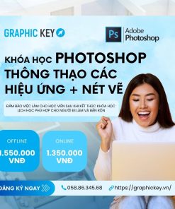 Khóa học Photoshop thông thạo các hiệu ứng + nét vẽ | Graphickey