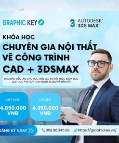 Khóa học Chuyên gia nội thất vẽ công trình CAD + 3DSMAX | Graphickey