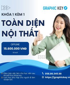 Khóa 1 Kèm 1 Thiết Kế Nội Thất | Graphic Key