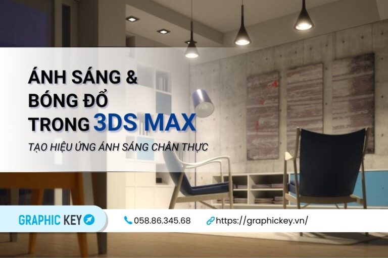 Ánh sáng và bóng đổ trong 3DsMax