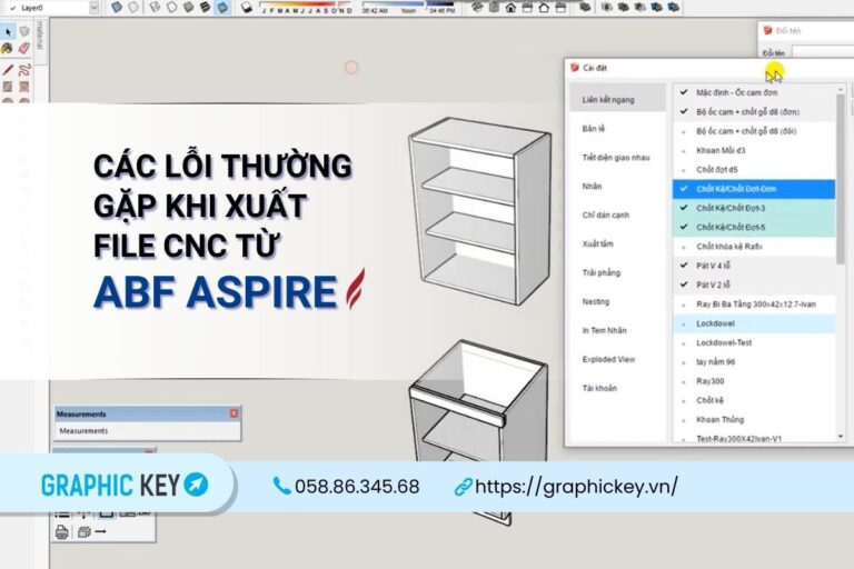 Các lỗi thường gặp khi xuất file CNC từ ABF Aspire và cách khắc phục