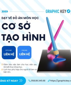 Dạy vẽ đồ án môn Cơ sở tạo hình