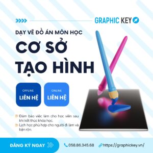 Dạy vẽ đồ án môn Cơ sở tạo hình