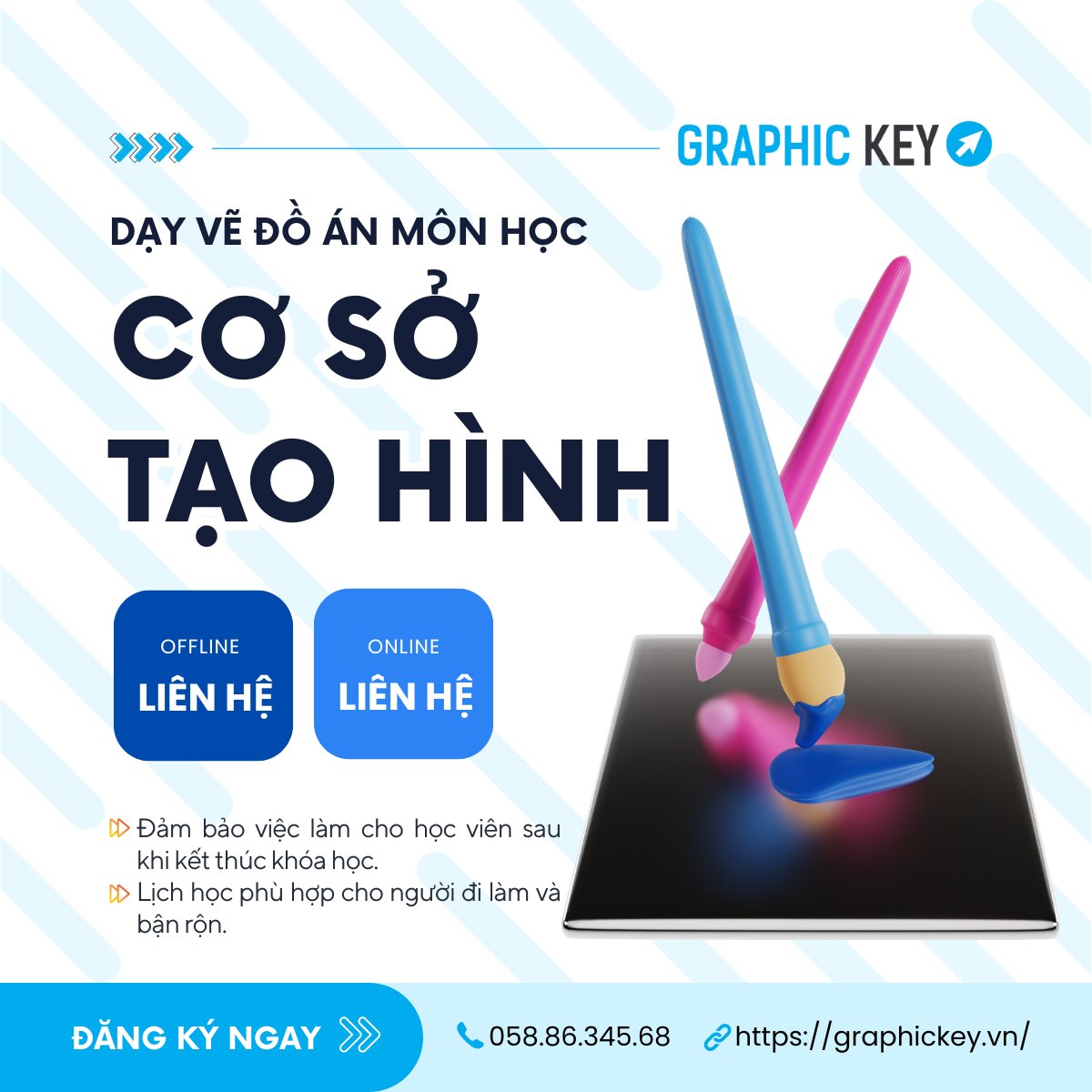 Dạy vẽ đồ án môn Cơ sở tạo hình