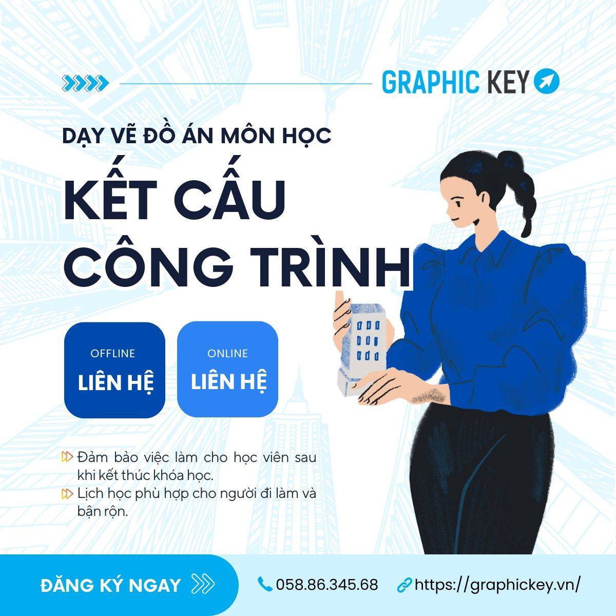 Dạy Vẽ Đồ Án Môn Kết Cấu Công Trình | Graphic Key