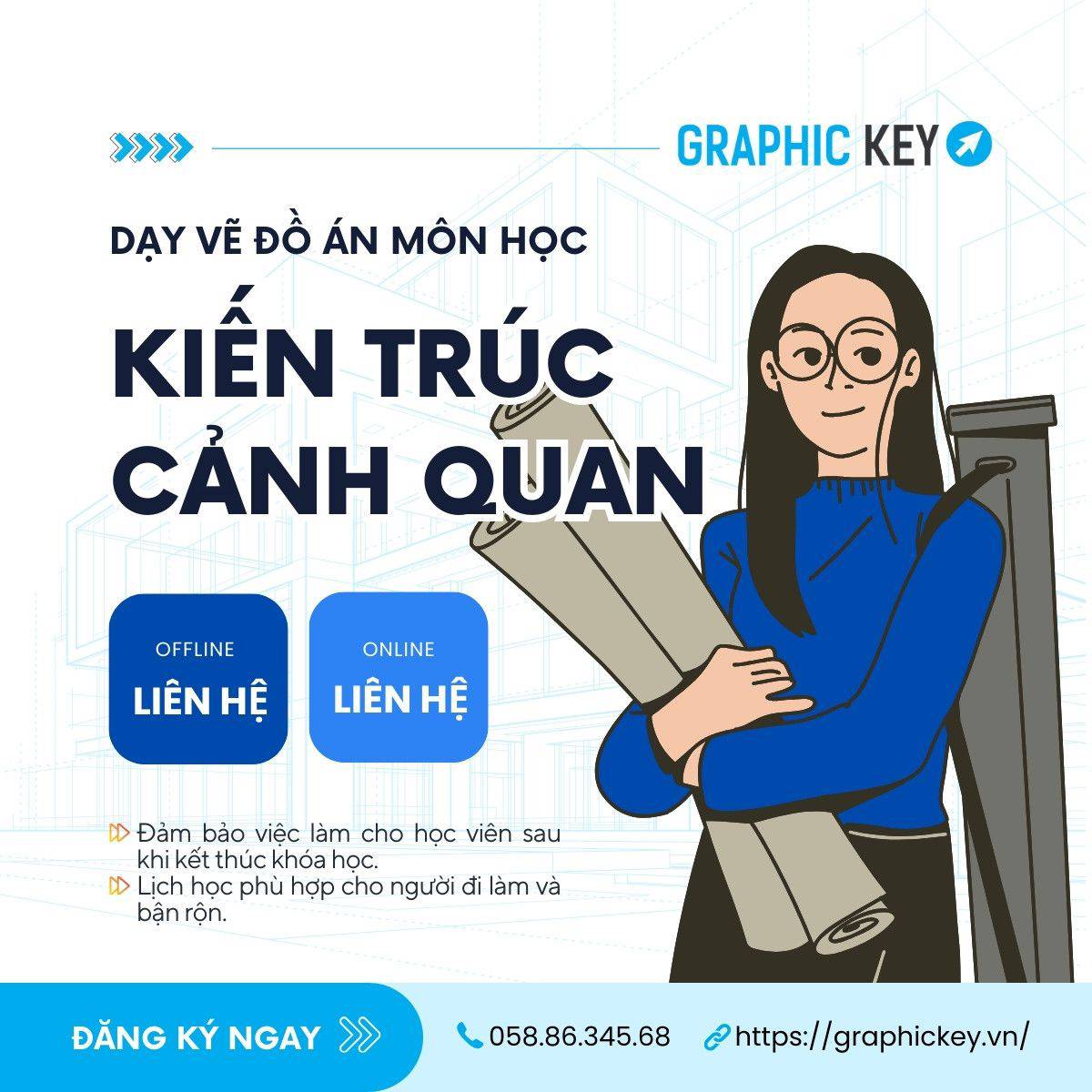 Dạy Vẽ Đồ Án Môn Kiến Trúc Cảnh Quan | Graphic Key