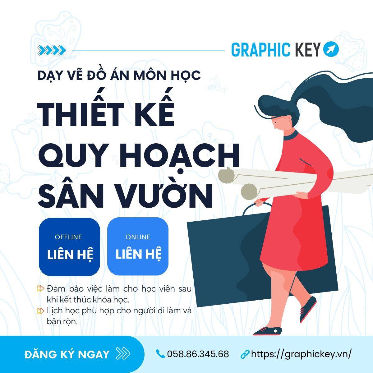 Dạy Vẽ Đồ Án Môn Thiết Kế Quy Hoạch Sân Vườn | Graphic Key
