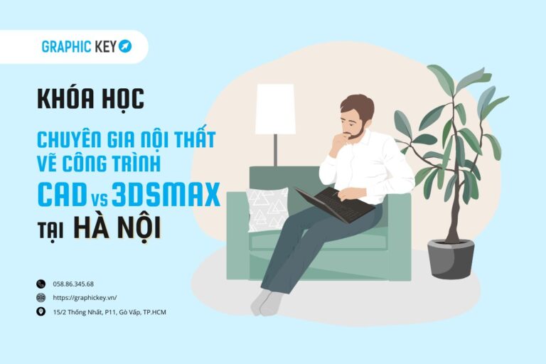 nội thất - vẽ công trình bằng CAD & 3DS MAX tại Hà Nội