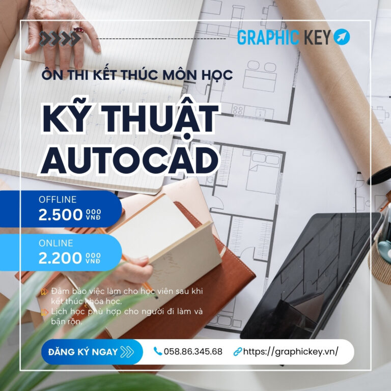 Ôn thi kết thúc môn Vẽ kỹ thuật AutoCAD