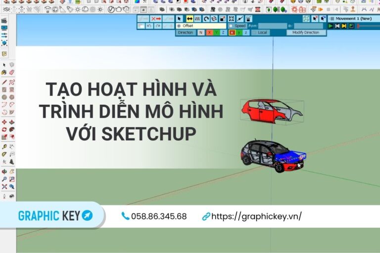 Tạo hoạt hình và trình diễn mô hình với Sketchup