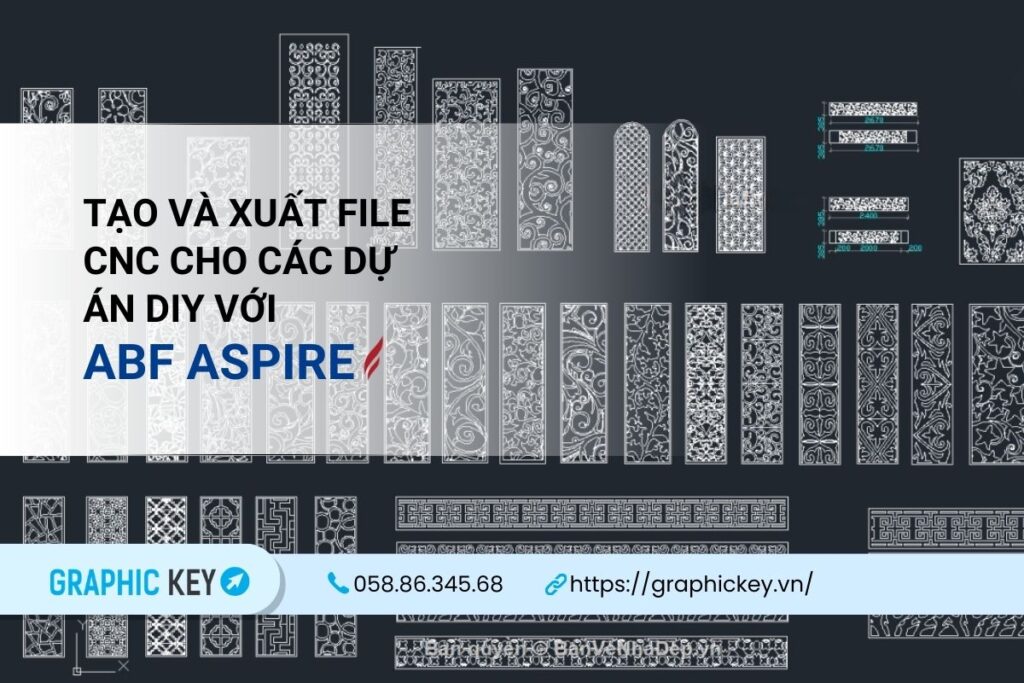 Tạo và xuất file CNC cho các dự án DIY với ABF Aspire