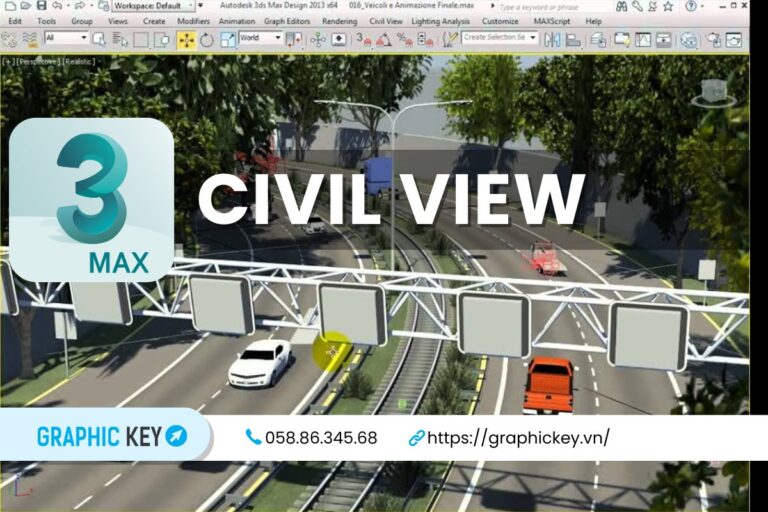 Plugin tích hợp với 3DsMax tạo mô hình cơ sở hạ tầng đô thị như đường xá và cầu cống