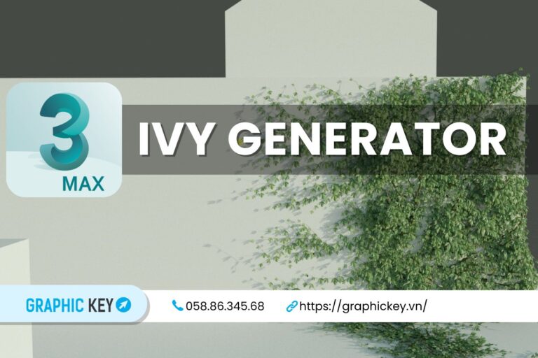 Plugin tạo dây leo và cây cối leo tường trong 3DsMax