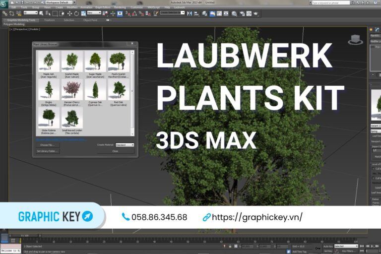 Laubwerk Plants Kit là gì? Tải Plugin dựng mô hình cây cối tùy chỉnh theo mùa trong 3DsMax