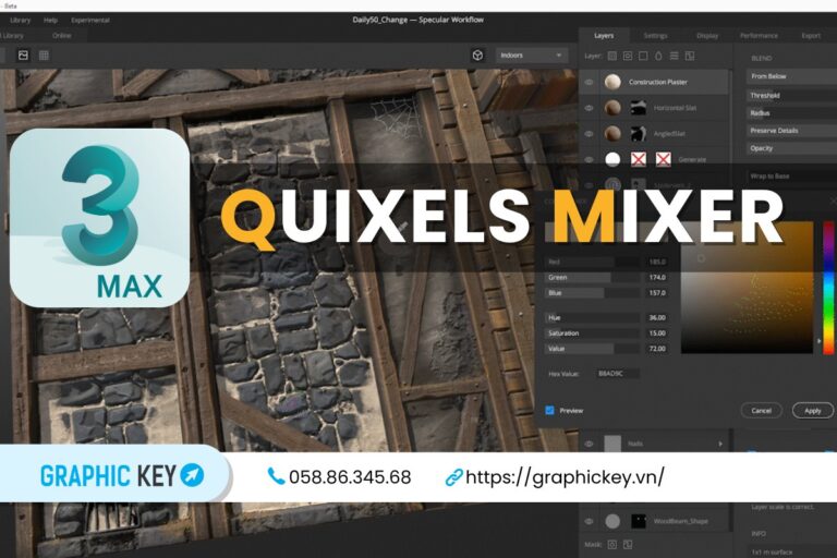 công cụ tạo texture đá và địa hình chi tiết trong 3DsMax
