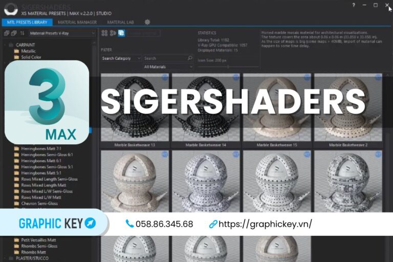 thư viện Shader và vật liệu nội thất chất lượng cao trong 3DsMax