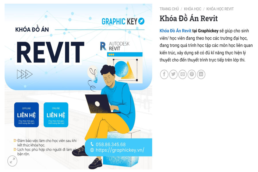 Khóa đồ án Revit TPHCM của Graphic Key