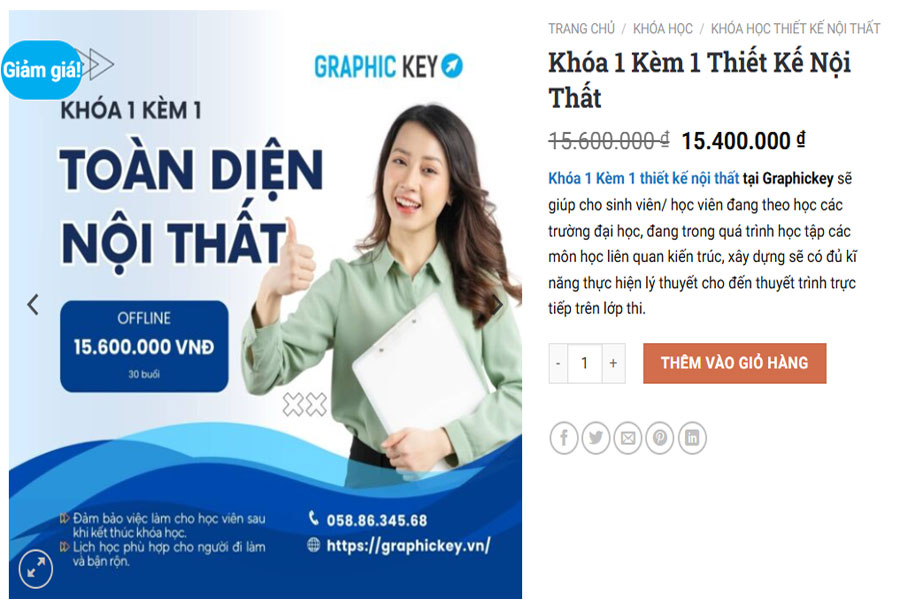 Khóa học 1 kèm 1 thiết kế nội thất TPHCM