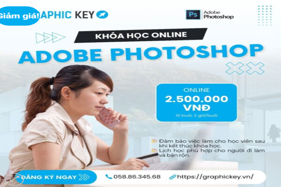Lớp học Photoshop online cấp tốc của Graphic Key