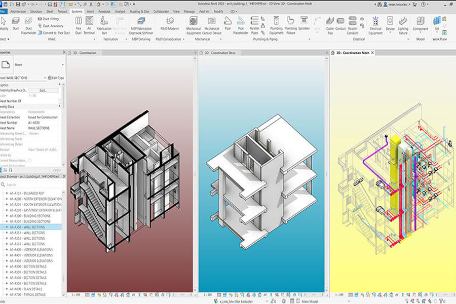 Phần mềm Revit được dùng trong kiến trúc xây dựng