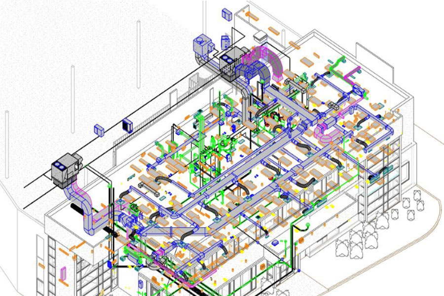 Revit MEP hỗ trợ thiết kế mô phỏng hệ thống cơ điện nước