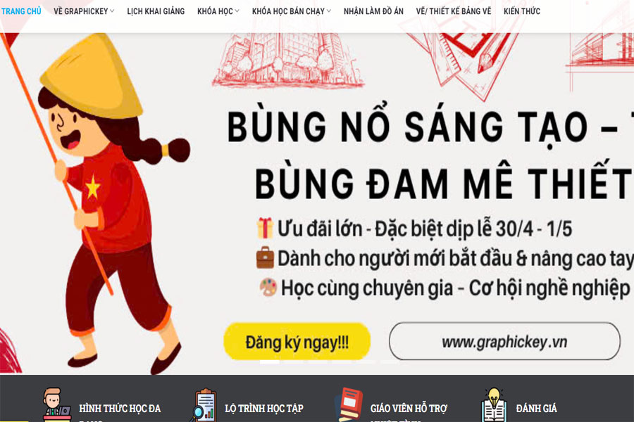 Trung tâm Graphic Key là nơi được nhiều sinh viên tin chọn