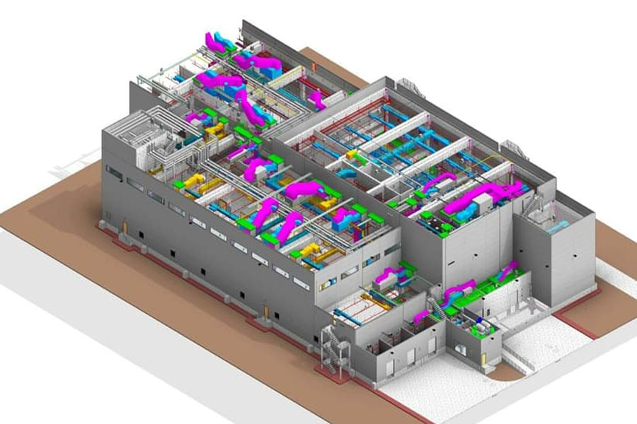 Xuất bản vẽ và phối hợp mô hình Revit MEP