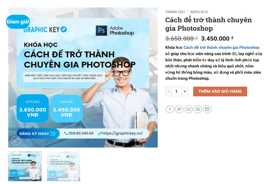 Cách để trở thành chuyên gia Photoshop với Graphic Key