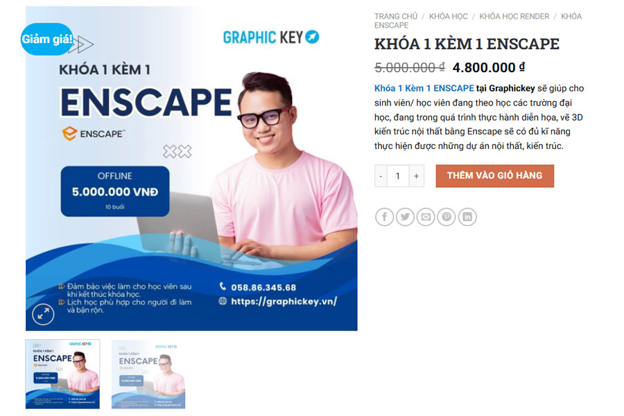 Khóa học thiết kế Enscape TPHCM của Graphic Key