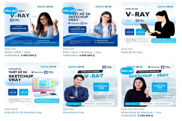 Khóa học Vray TPHCM của Graphic Key