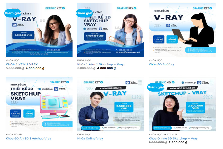 Khóa học Vray TPHCM của Graphic Key
