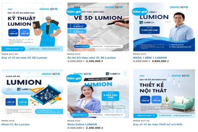 Graphic Key có các khóa học Lumion TPHCM từ cơ bản đến nâng cao