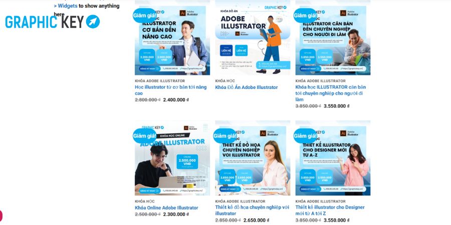 Học phí khóa học Adobe lllustrator