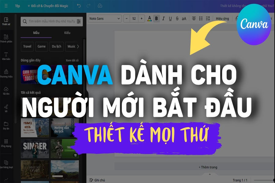 Làm quen với phần mềm thiết kế Canva