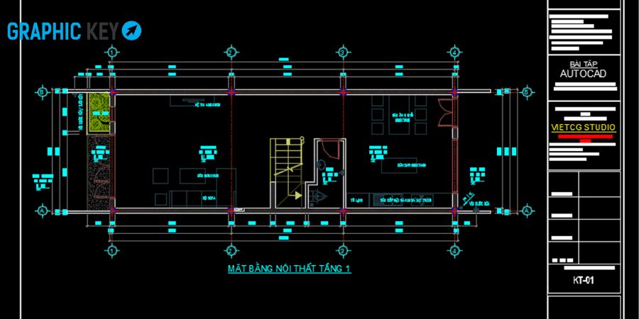Buổi 6 hướng dẫn học viên ghi kích thước, ký hiệu và chú thích