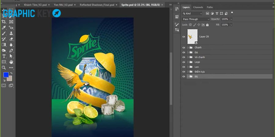 Buổi đầu tiên, học viên sẽ làm quen với công cụ photoshop