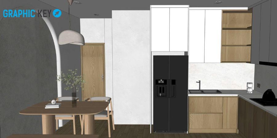 Giới thiệu khóa học Sketchup vray tại Graphic Key