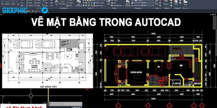 Khóa học Autocad 2D tập trung vào kỹ năng vẽ mặt bằng thi công